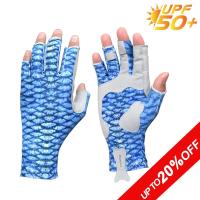 【iliaobi1】Riverruns UPF 50 + ถุงมือตกปลากันนิ้วสำหรับผู้ชายและผู้หญิงตกปลา,พายเรือ,พายเรือคายัค,เดินป่า,วิ่ง