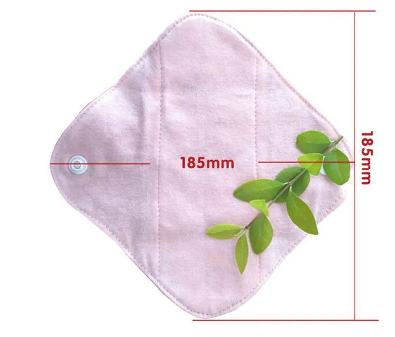 1 PC 18.5cm Reusable Women Feminine Hygiene Pads Washable Panty Liner  Bamboo Cloth Menstrual Sanitary Pad Replacable Pad Panties Cloth Diapers