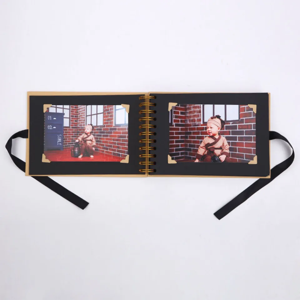 ZK20 80 Black Pages Memory Books DIY Craft Photo Albums Scrapbook