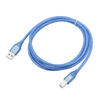 [BFDE]เครื่องพิมพ์2.0 USB ความเร็วสูง1M/1.8M/3M/5M สีดำ/ 480Mpbs โปร่งใสสายสแกนเนอร์สายข้อมูลสำหรับ Xerox Canon HP Brother Arduino