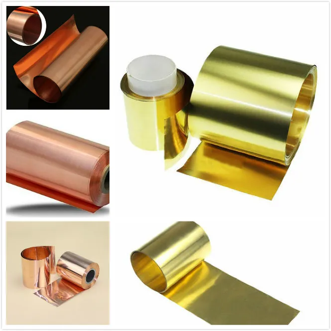 0.01mm-0.6mm Thickness 99.9% Pure Copper Cu Metal Sheet Foil