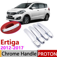 【qjus
】 สำหรับโปรตอน Ertiga 2012 ~ 2017ประตูด้านนอกโครเมี่ยมฝาครอบที่จับสติ๊กเกอร์ตกแต่งรถยนต์ตัดชุด4ประตู2013 2014 2015 2016