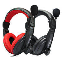 [BFDE]Headphone Stereo เกมเกมคุณภาพดีแฟชั่นหูฟังศีรษะพร้อมไมโครโฟนสำหรับคอมพิวเตอร์พีซีนักเล่นเกม Skype