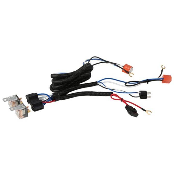 [17ba] H4 Headlight 2 Headlight Relay Wiring Harness Car Light Bulb ...