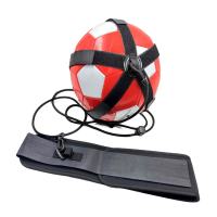 [GGBT1] อุปกรณ์อุปกรณ์ออกกำลังกายช่วยเหลือ Latihan Sepak Bola สำหรับการเล่นกลควบคุมด้วยเท้าการเตะฝึกเตะสีดำ