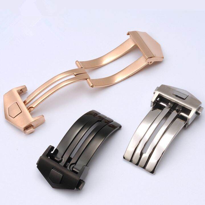 18 20mm 316L Stainless Steel Watch Band Buckle Deployment Clasp Replace