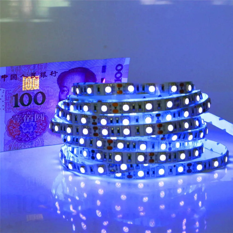 UV LED Strip Light 12V 1M 2M 3M 4M 5M Waterproof Ultraviolet LED