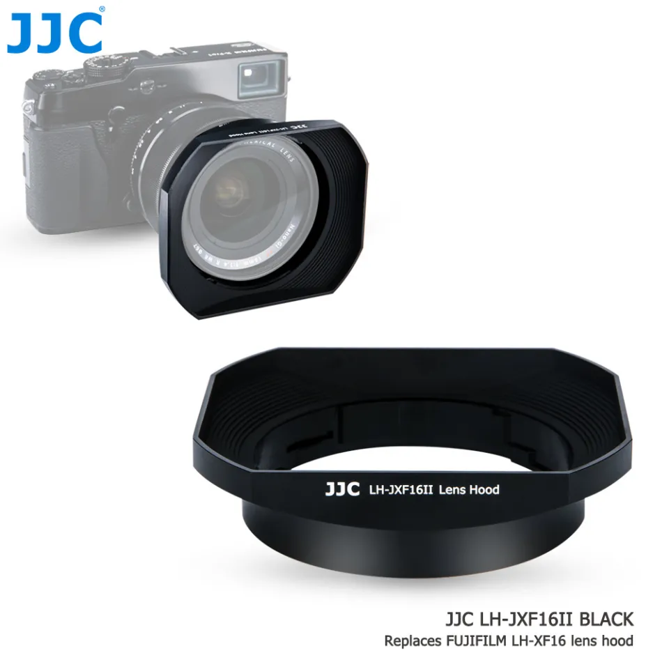 JJC LH-XF16 Square Lens Hood for Fujifilm Fujinon XF 16mm F1.4 R WR Lens,  for Fuji FujifilmX-T5, X-T4 X-T200 X-A7 X-H1 X-Pro3 X-Pro2 X-T3 X-T30  Camera | Lazada PH