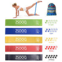 [Hollshop]ZSOOQ ยางยืดสำหรับอุปกรณ์ฟิตเนสยางลาเท็กซ์เพื่อยืดออกกำลังกายฝึกอบรมออกกำลังกาย