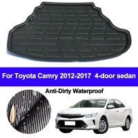 【JUMA】 พรมที่เก็บของท้ายรถแผ่นปูรองพรมปูพื้นพรมกันสกปรกสำหรับ TOYOTA CAMRY 2012 2013 2014 2015 2016 2017