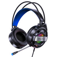 [BFDE]หัวเบส Headphone Gaming Q3สเตอริโอพีซีแบบมีสายพร้อมไมโครโฟนหัวเกมไฟ Led มืออาชีพสำหรับ PS4คอมพิวเตอร์ PS5