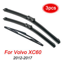 【qjus
】ชุดใบปัดน้ำฝนด้านหน้าด้านหลังสำหรับ Volvo XC60 2012-2017 2016 2015กระจกบังลมหน้า26 "+ 20" + 14"