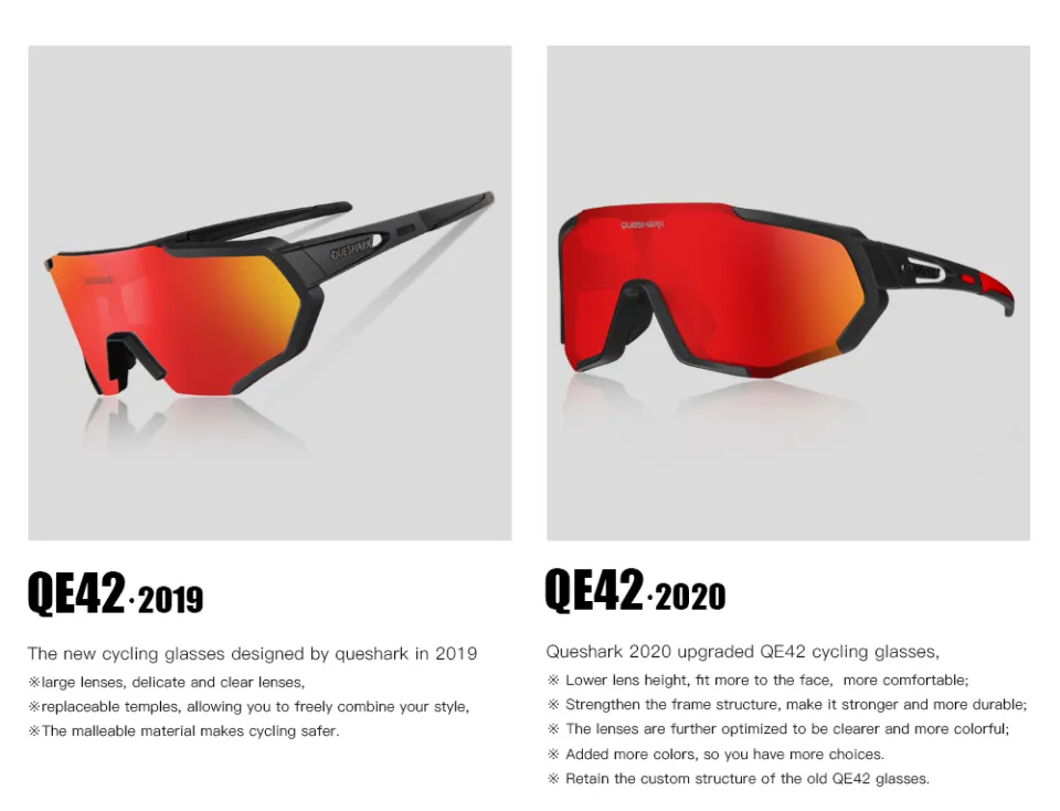 Queshark Outdoor Sports Cycling Glasses Polarized For Men Women 5 Lens –  QUESHARK