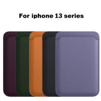 For iPhone Magsafe Magnetic Card Slots Holder Macsafe Case For iPhone 13 Pro Max Mini Mag safe Cover Magnet Leather Wallet Stand