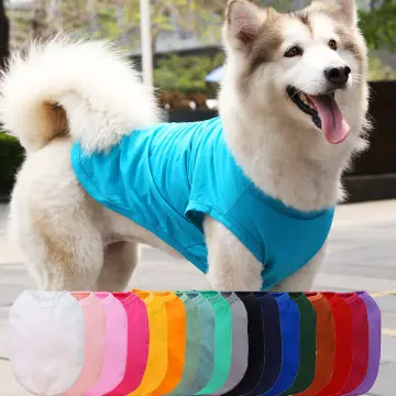 Large dog summer clothes cotton dog vest jersey For Golden