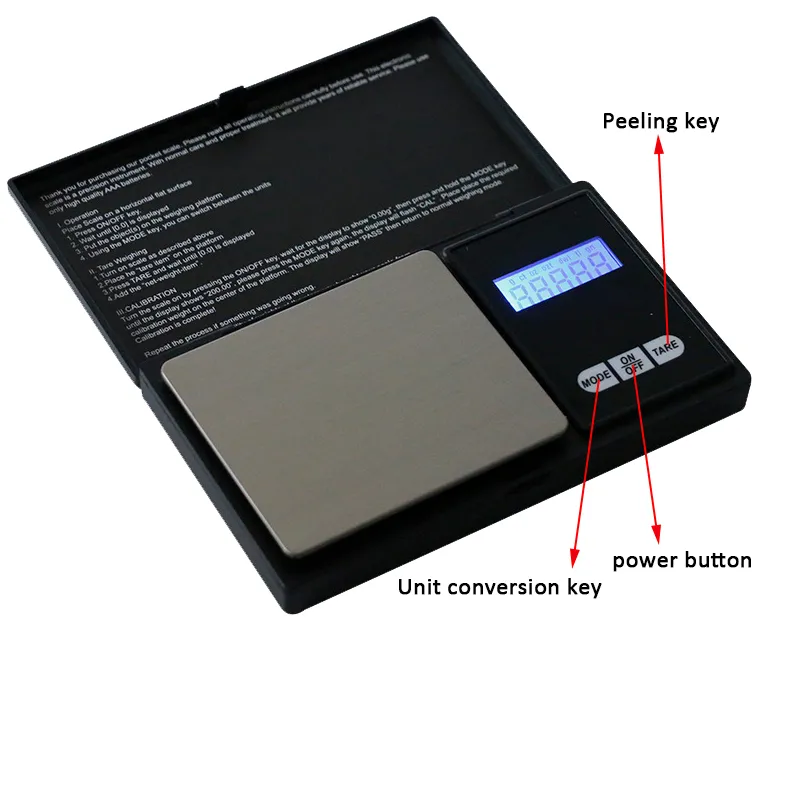 Digital Pocket Scale 300G/0.01G, Small Digital Scales Grams and Ounces,  Herb Sca