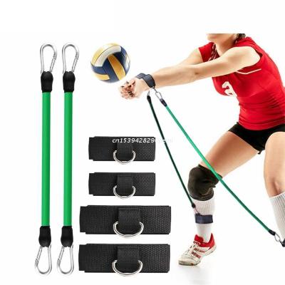 [Antushop] อุปกรณ์ช่วยวอลเล่ย์บอลสายรัดเชือกยางยืดแถบยางต้านทานเพื่อป้องกันการเคลื่อนไหวแขนท่อนบนมากเกินไป