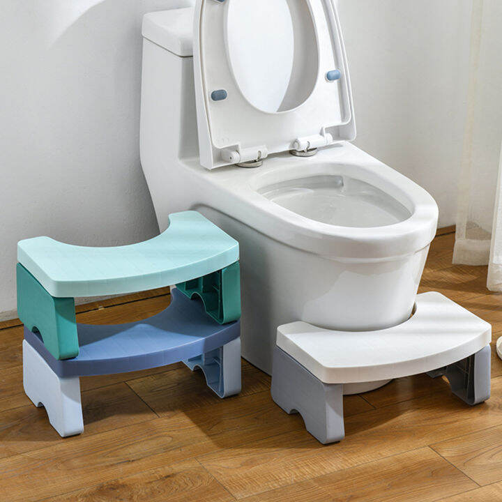 [jiik]Foldable Toilet Step Stool Squatty Potty Bathroom Chair Foot ...