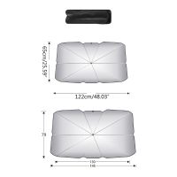 【qjus
】ร่มกันแดดของรถยนต์,ร่มกันแดดแว่นตาว่ายน้ำของเล่นเด็กบาจาอัตโนมัติคุณภาพระดับพรีเมียมมีฉนวนกันความร้อนที่คลุมกระจกบังแดด