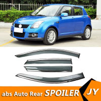 【qjus
】 สำหรับ Suzuki Swift 2011-2012ที่บังแดดกระจกหน้าต่างที่บังช่องอากาศที่บังฝนสำหรับ Suzuki Swift อุปกรณ์ตกแต่งรถยนต์4ชิ้น/เซ็ต