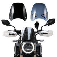 【JUMA】 ตัวเบี่ยงเบนอากาศกระจกกระจกหน้ารถจักรยานยนต์สำหรับฮอนด้า CB650R 2019-2021