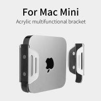 [BFDE]ฉากยึดอะคริลิคสำหรับ M1โฮสต์ Mac Mini มัลติฟังก์ชั่นที่วางขาตั้งเดสก์ทอประบายความร้อนแท่นค้ำสามขากรอบผนังเก็บของราว