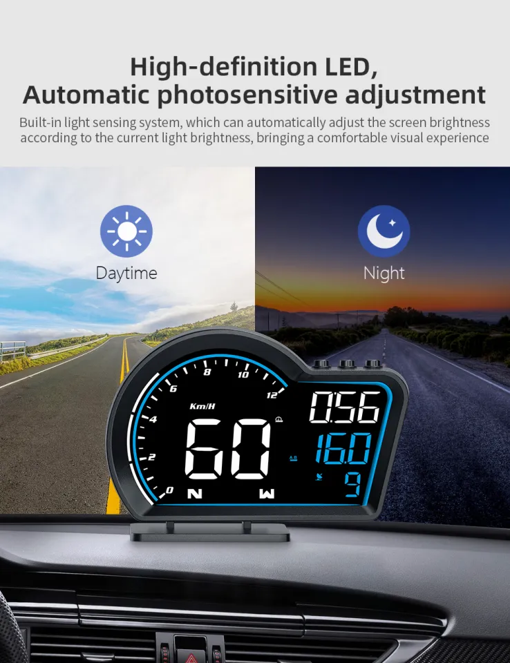 G16 Car GPS Head Up Display HUD Gauge Speedometer Projector With