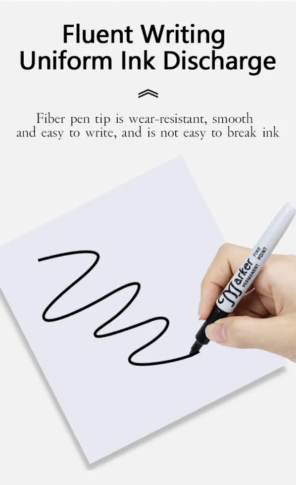 4Pcs/set Permanent Marker Indelible Waterproof Oily Pens