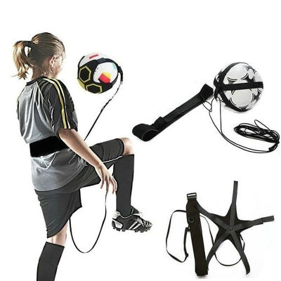[Antushop]อุปกรณ์ฟิตเนสเตะลูกฟุตบอลสำหรับนักเรียนชั้นประถมศึกษาปีที่2แถบลูกบอลมีเข็มขัด Latihan Sepak Bola เดี่ยว