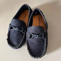 【qjus
】เด็กชายหญิง PU หนัง Loafers รองเท้าสำหรับ21-35ซม. เด็กวัยหัดเดินสีฟ้าสีน้ำตาลสีชมพูเข้ม Floafers Flats งานแต่งงานรองเท้าหนังนิ่ม