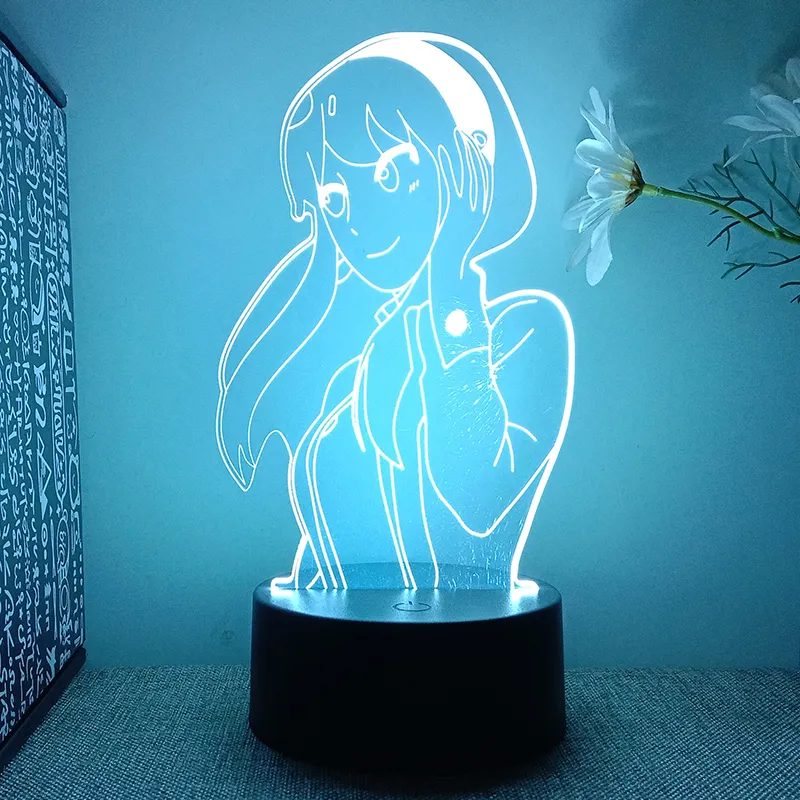 Future Diary Mirai Nikki diário yuno gasai anime figura 3d conduziu a  lâmpada para o quarto manga lava luzes da noite decoração do quarto das  crianças presentes de aniversário do miúdo 