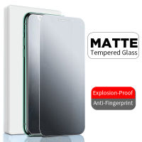 [RFDS]กระจกอย่างหนา Matte สำหรับ iPhone 11 12 13 14 Pro Max ปกป้องหน้าจอสำหรับ iPhone XS Max X XR 8 7 6S Plus SE 2020