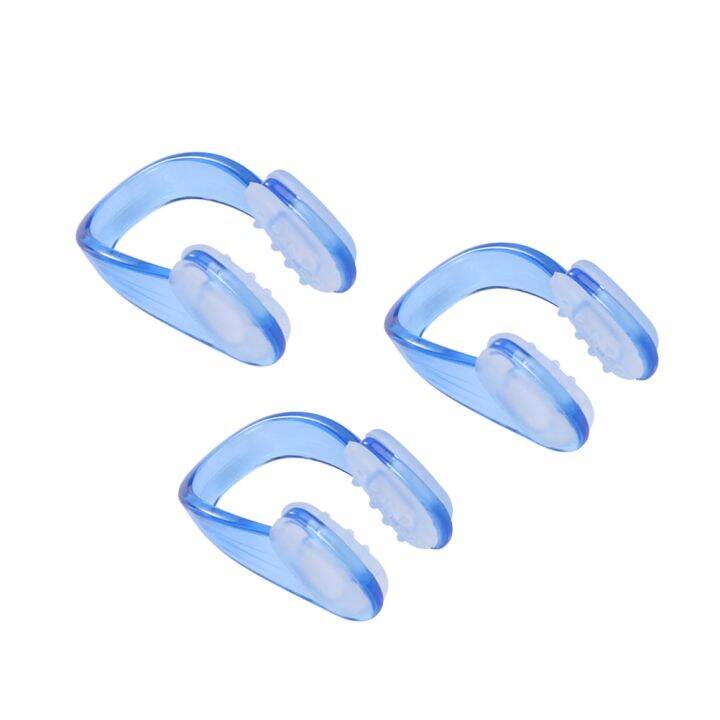 Nose Clip Swimming Silicone Snoring Snore Nasal Stopper Anti Plugs ...