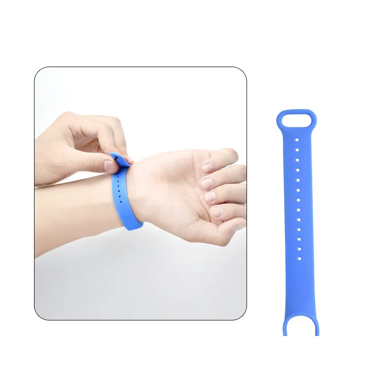 Watchband For Xiaomi Mi Band 7 NFC smartwatch Correa miband7 Silicone  Air-Hole Sport Wrist bracelet on Mi band 6 5 4 3 7 8 strap