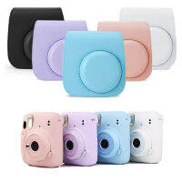 【 Shishi14】เคสกล้องฟิล์มสำเร็จรูปสำหรับ Fujifilm Instax Mini 11หนังพียูป้องกันกระเป๋าใส่โน๊ตบุ๊คแบบพกพานิ่มอุปกรณ์สวมครอบพร้อมสายคล้องไหล่