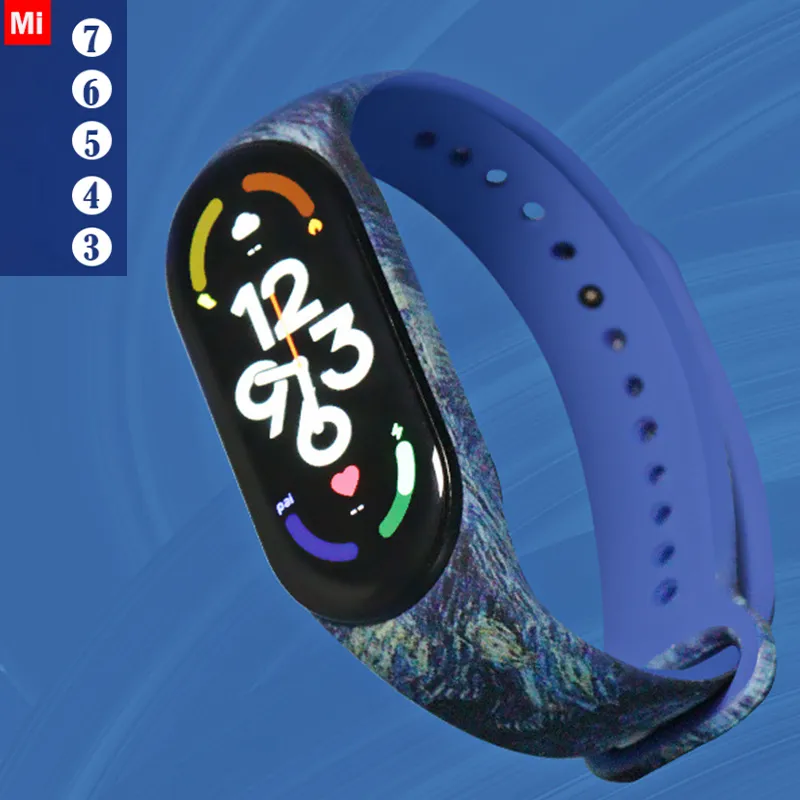 Watchband for Xiaomi Mi Band 7 6 NFC bracelet silicone Sport watch