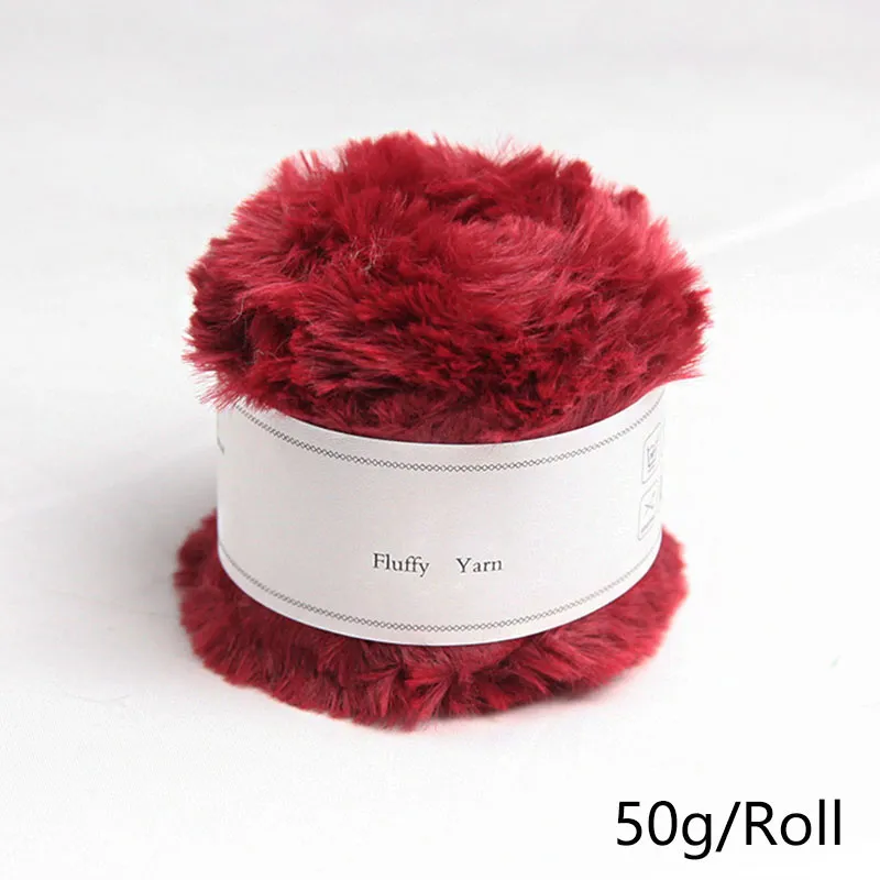 50g Faux Fur Yarn Hair Mohair Wool Cashmere Knitting Material for Hand  Knitting Crochet Sweater Thread Baby Clothes Mink Yarn
