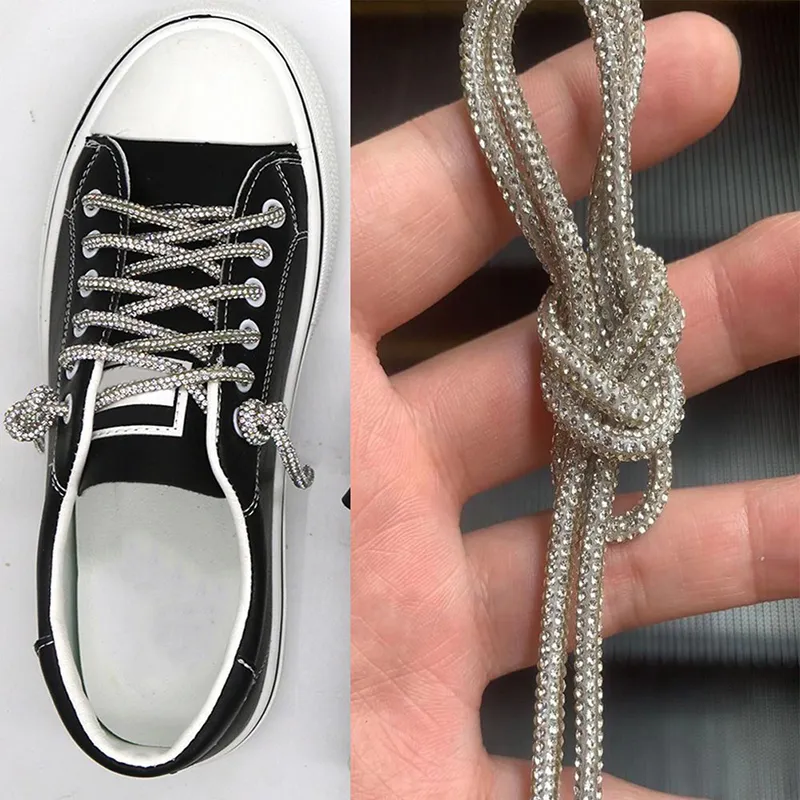 Rhinestone Shoe Laces Sneakers, Rainbow Sneakers Rhinestone