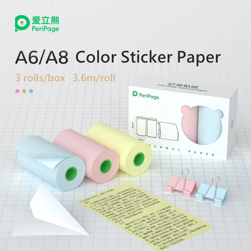 Translucent Sticky Paper Peripage Mini Printer Paper Sticker Self