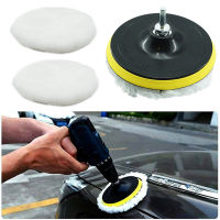 【ussw1】ใหม่5/6PCS 3/4/5/6/7นิ้วชุดขัดแผ่นขัดรถแว็กซ์ฟองน้ำ Disk ล้อขนสัตว์ Auto Paint Care Polisher Pads รถ Gadget