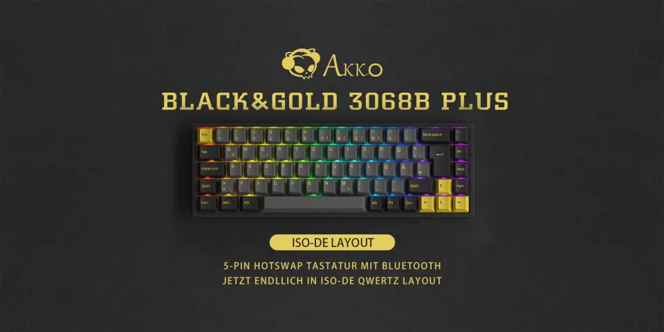 Akko Black & Gold 3068B Plus Test - Mechanical & Inexpensive