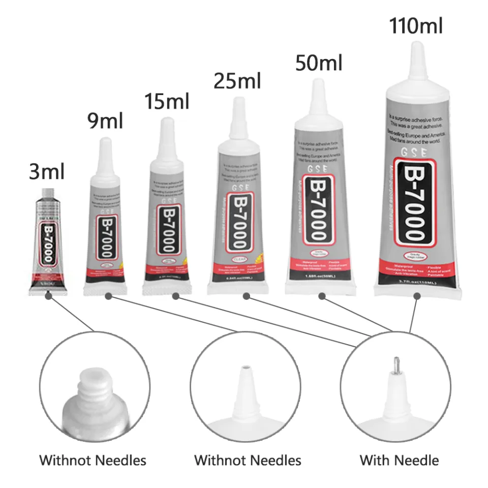 1pc B7000 Universal 50ml Glass & Plastic Glue, Suitable For Diy