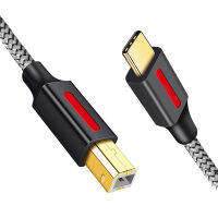 [BFDE]USB ร้อน C ไปยังเครื่องพิมพ์ USB สายเคเบิลสำหรับ MacBook โปรเครื่องแฟกซ์ HP Canon เครื่องพิมพ์ Dell Samsung Type C 2.0สายการพิมพ์