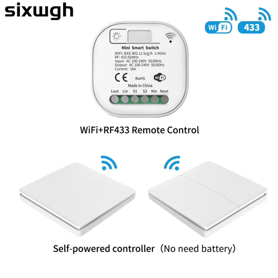 LVGESS 16A WIFI Switch Smart Home Tuya App Remote Control Smart