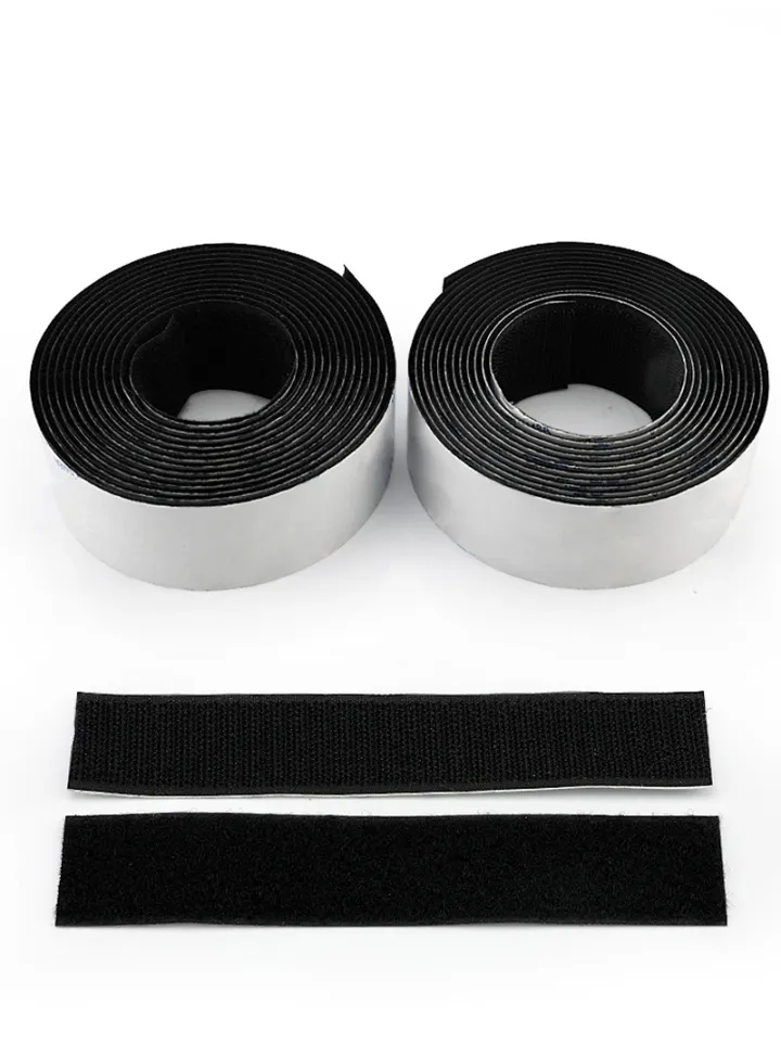 25M Length Hook and Loop Tape Self Adhesive Strips Set with Sticky