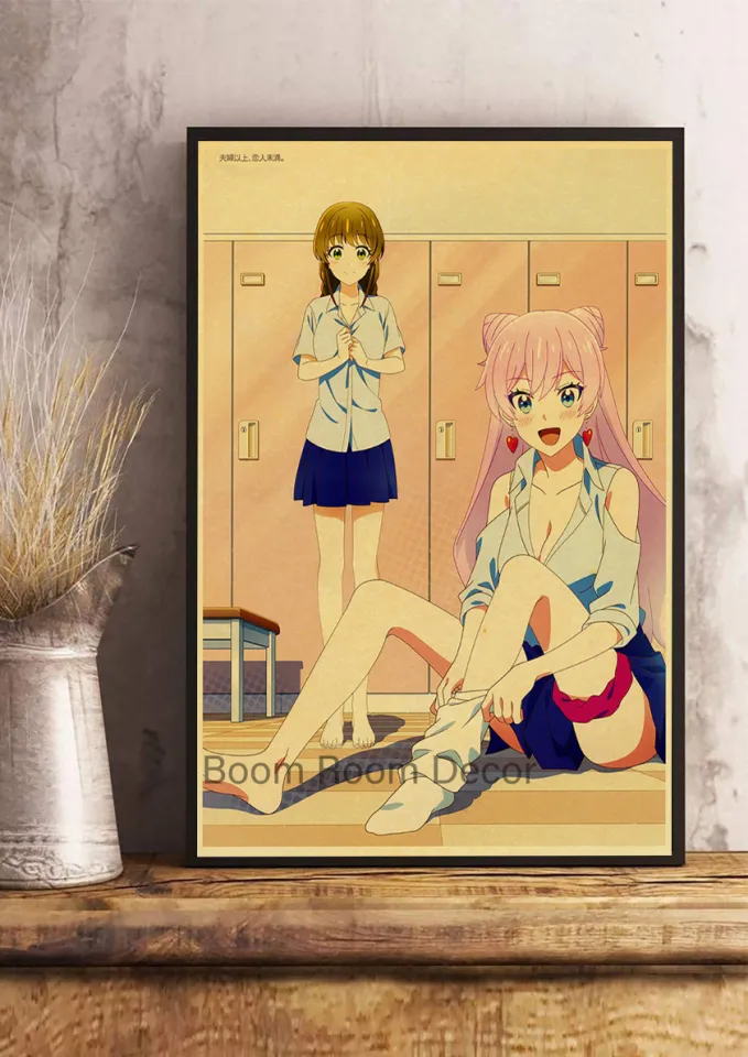 Japanese Anime Future Diary Poster Retro Kraft Paper Mirai Nikki Posters  Painting Wall Art Decor Living Room Study Art Pictures