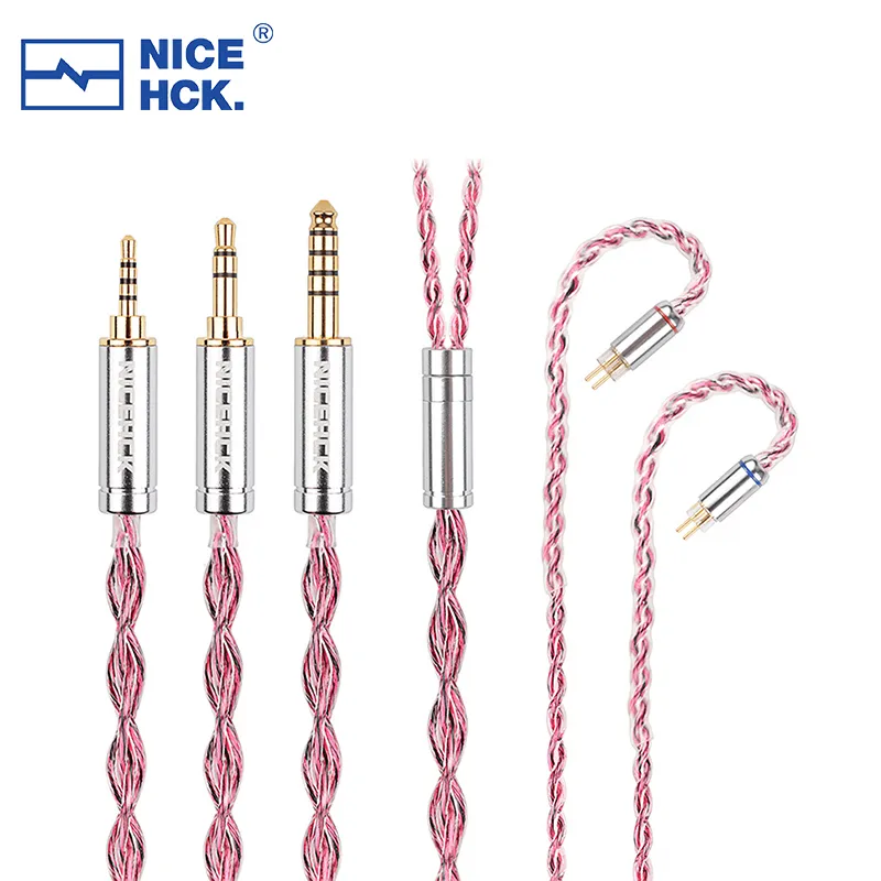 DT】NiceHCK RubyCat Earphone Wire Germany Copper Cable 3.5/2.5/4.4