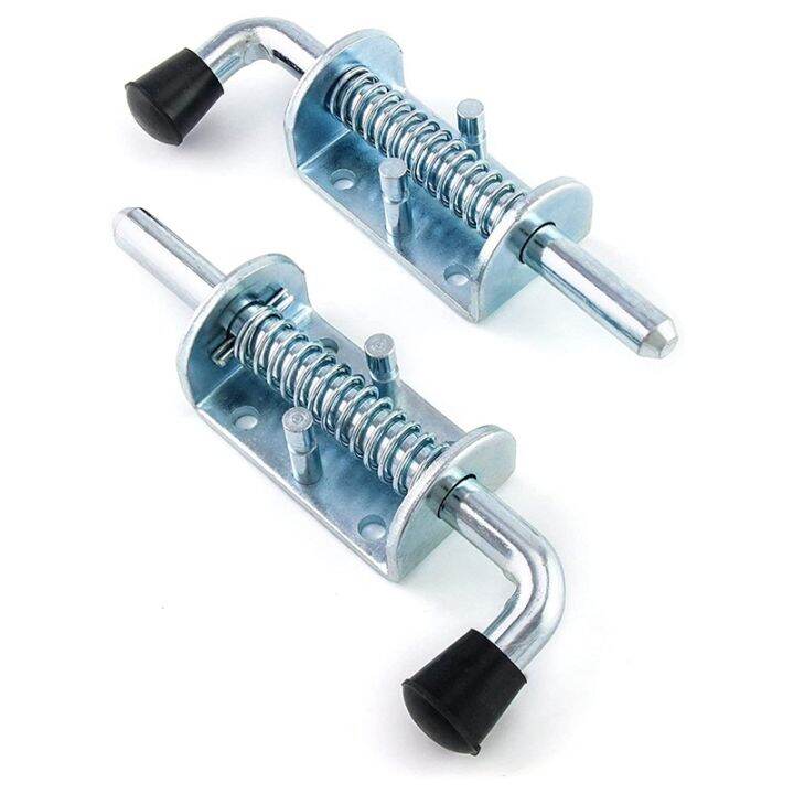 【DAS4】Spring Loaded Latch Pin, 2 Pack 6 Inch Heavy Duty Zinc Coated