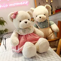 Jst251 สร้างสรรค์ใหม่การ์ตูนหมีตุ๊กตาของเล่นตุ๊กตาคู่ใหญ่หมีตุ๊กตาสาวนอนหมอน40/55/80cm