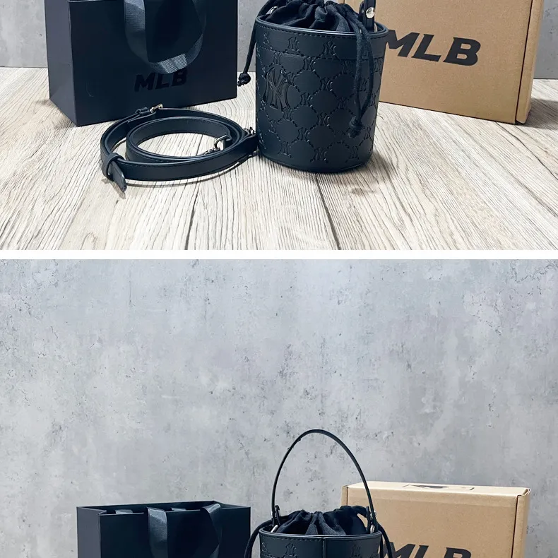 MLB NY Monogram Small Bucket Bag - MLB Crew Myanmar